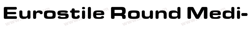 Eurostile Round Medi字体转换